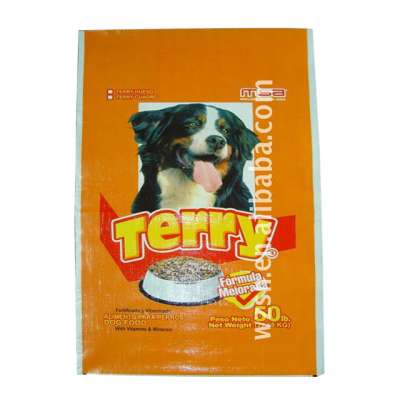 Hot sale 50kg BOPP lamination feed packing bag dog 25kg PP woven WPP sack  feed rice flours food bags poultry chicken feed bags